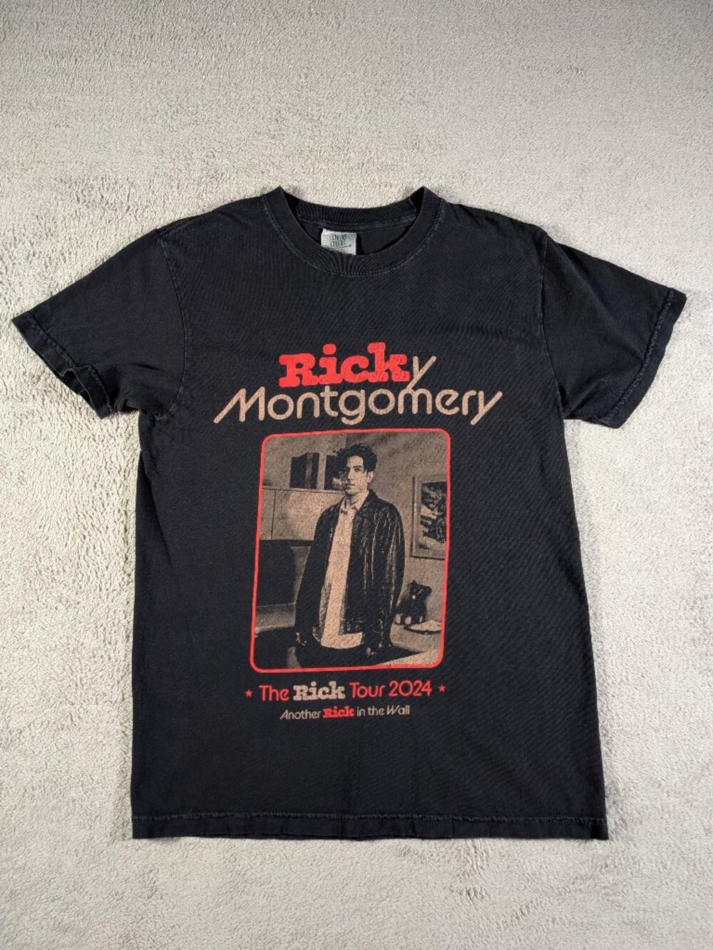 Ricky Montgomery The Rick Tour 2024 Black Small Comfort Colors T-Shirt